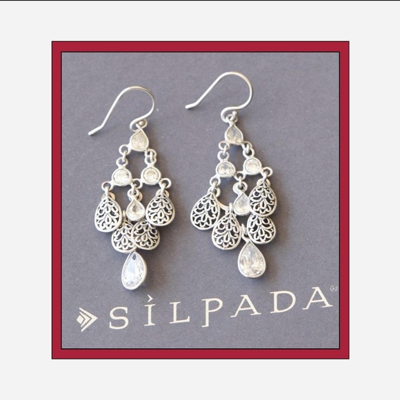 Silpada Jewelry - Silpada .925 CZ Chandelier Earrings - Retired